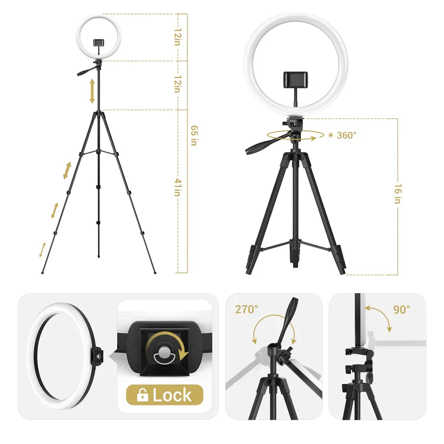 Mbajtese Ring Light Tripod Jimray